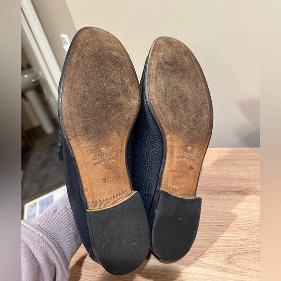 Gucci Horsebit Loafers Navy Pebbled Leather Men’s Size 8.5 /US 9 Made in Italy main image 14